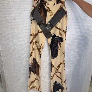 Dolce & Gabbana Horse Printed Pants